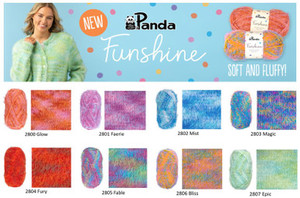 Panda Funshine 12ply yarn - 100 grams / 110 metres - NEW