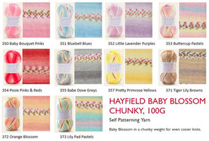 Hayfield Baby Blossom Chunky 14ply yarn - 100 grams / 155 metres