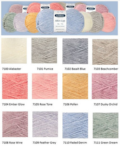 Products: Patons Aria 12ply Wool blend - 100 grams / 170 metres