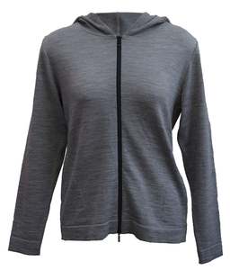 Womens Jackets: Merino Zip-Front Hoodie