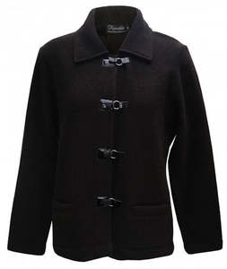 Womens Jackets: Collared Lambswool Jacket