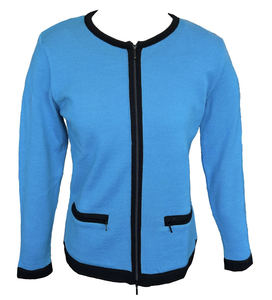 Merino Zip Front Cardigan