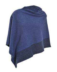 Plated Angora Poncho