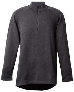 Mens Merino/Nylon Zip-Neck Jumper