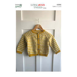 Sweaters: K3006  Stripes Cardigan