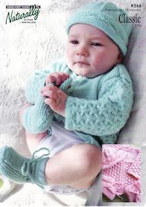 Booties: K566 Jacket, Hat & Bootees