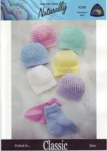 Feet: K598 Hat & Socks for Premature Baby