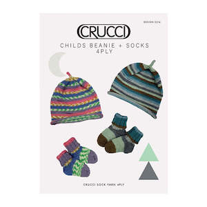 Socks: 2214 Childs Beanie + Socks 4ply