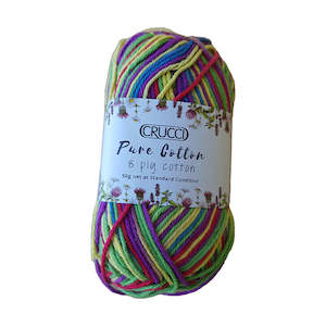 Yarns: Crucci Pure Cotton Variegated 8ply