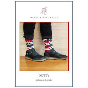 Beanies: Dotty Colourwork Socks Digital Download