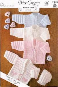 Bonnets: 7138 Cardigans & Bonnet