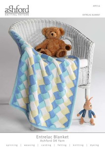 Blankets: AYP0216 Entrelac Blanket DK