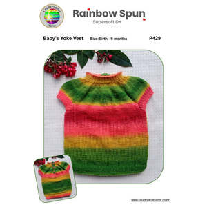Patterns: P429 Baby's Yoke Vest