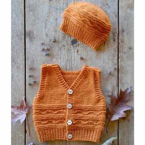 Patterns: BC145 Finlay Vest and Hat 8ply