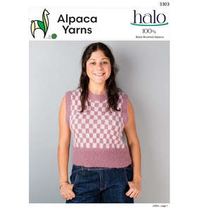 Vests: 3303 Two Tone Vest - FREE PATTERN WITH YARN PURCHASE