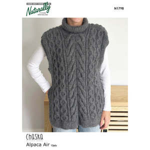 N1798 Polo Tunic with Cables