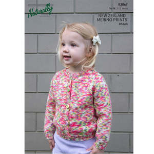 K3067 Lolly Raglan Top Down Cardigan