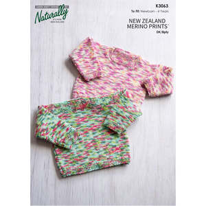 K3063 Crew Neck or Boat Neck Sweater