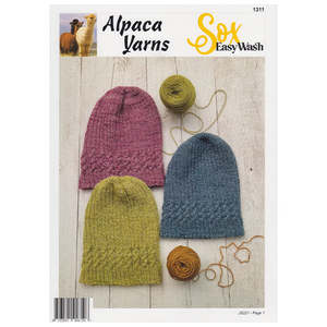 Patterns: 1311 Cable & Rib Beanie Digital Download
