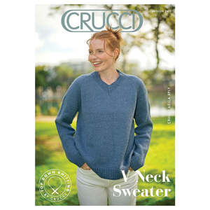 2411 Top Down V Neck Sweater