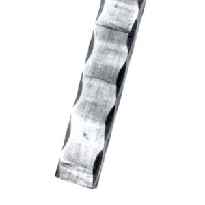 Italian Wrought Iron: Hammered Bar 30x8x3m Id