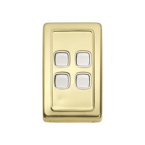 Other: Switch - Rocker 4 Gang Pb Wh 72x115mm Tr