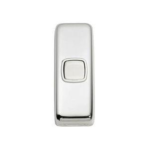 Switch - Rocker 1 Gang Cp Wh 30x82mm Tr