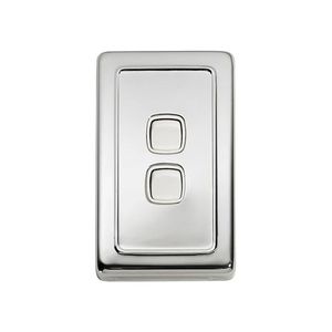Other: Switch - Rocker 2 Gang Cp Wh 72x115mm Tr