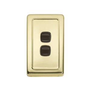 Other: Switch - Rocker 2 Gang Pb Br 72x115mm Tr
