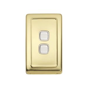 Other: Switch - Rocker 2 Gang Pb Wh 72x115mm Tr