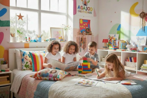 Agajod Creative Kids Corner: Recuperation time for All Kids - Cotton Cover, Soft Support, Pillow size THEIRS!