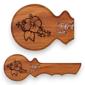Products: Rimu 21st Key – Hibiscus Flower – CK20 – Knox Engravers