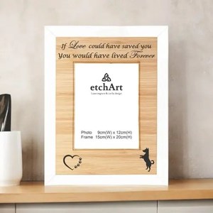 Personalised Pet Memorial Frame – D6 – Knox Engravers