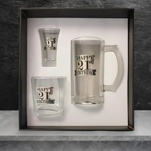 Beer Glass Set – 21st – Knox Engravers