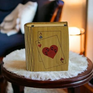 Products: Wooden Box PLAYING CARDS B1PC – Knox Engravers
