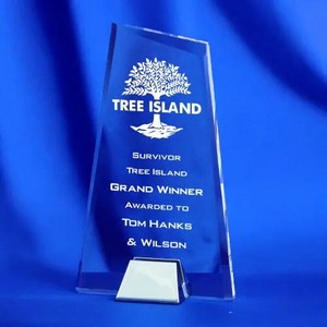Peak Acrylic Award with Nickel Base – Knox Engravers