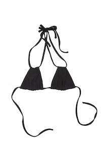 Swimwear: STRING BIKINI TOP BLACK