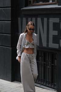 SEQUIN BRALETTE WHITE GOLD