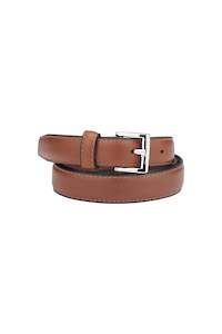 Belts: BELT CLASSIC HANDMADE TAN/NICKLE
