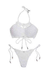 Swimwear: BIKINI SET CARAO PASIFLORA - WHITE