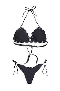 Swimwear: BIKINI SET CARAO COCONUT - BLACK