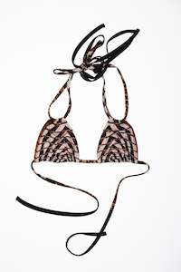 Swimwear: STRING BIKINI TOP ARCHITECTURAL PRINT
