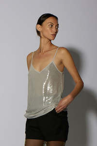 Sequins: BOBBY TOP SILVER