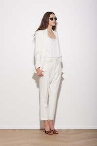 Ravenhue: ESSENTIAL SLOUCH PANT WHITE