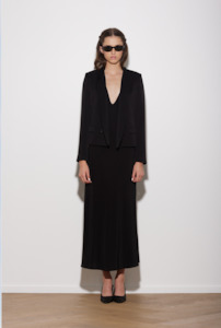 Ravenhue: ZULU DRESS SILK RAVENHUE BLACK