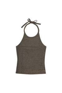 Clothing: LUNA TOP GOLD LUREX