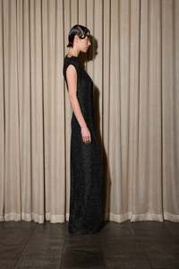 WAITA DRESS LUREX BLACK