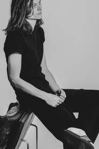 Clothing: TOWELING PANT BLACK