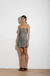 Sale: STARLET DRESS GREY HERRINGBONE