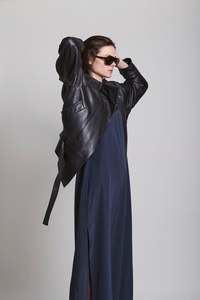 GO-TO LEATHER JACKET BLACK